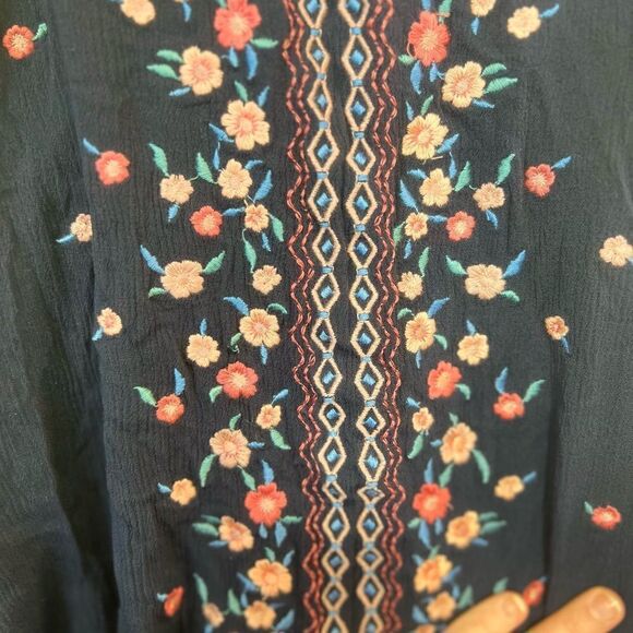 Miss Me Jeans Women's Lace Tank Top blue Size Large - Picture 7 of 16